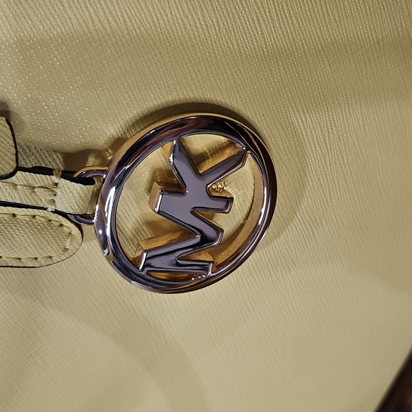 Michael Kors Yellow Satchel with Silver Hardware - Picture 9 of 12